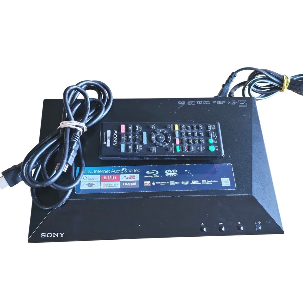 Sony BDP-S1100 Blu-ray Disc DVD Player 1080p Full HD Streaming Black with Remote